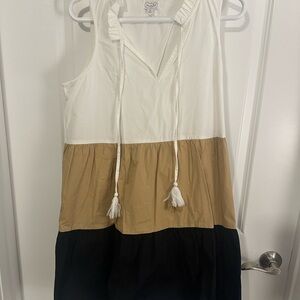 Mud Pie White Ruffled Blouse